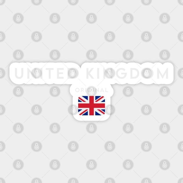United Kingdom flag, British flag Sticker by eka123